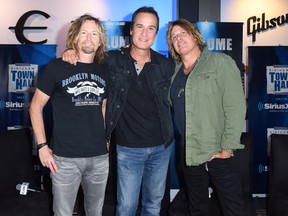 Eric Kretz, Robert DeLeo and Dean DeLeo attend SiriusXM's Town Hall with Stone Temple Pilots at The Gibson Showroom in Los Angeles on September 7, 2017 in Los Angeles, California. (Photo by Vivien Killilea/Getty Images for SiriusXM)