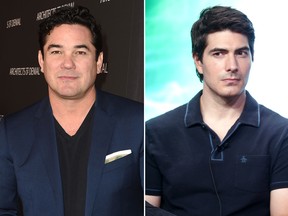 Dean Cain, left, and Brandon Routh are pictured in file photos. (Joshua Blanchard/Frederick M. Brown/Getty Images)