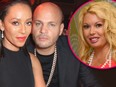 Former Playboy model Antonia Dorian (inset) claims she had a threesome Mel B and Stephen Belafonte. (RadarOnline.com photo)