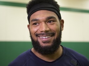 Khalil Bass made his debut for the Argos against the Lions last weekend. Stan Behal/Toronto Sun/Postmedia Network