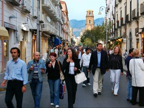 Sometimes it seems as if all of Sorrento turns out to enjoy the evening passeggiata, Italy's ritual promenade.