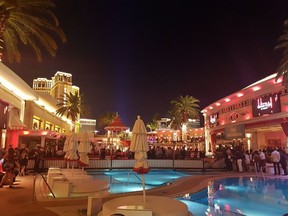 Vegas visitors can dance the night away at the Encore Beach Club, a huge indoor/outdoor venue that hosts some of the top DJs in Las Vegas — just don’t try to swim in the pools at night! SARAH DOKTOR/POSTMEDIA NETWORK
