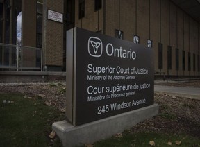 Superior Court of Justice is pictured on Nov. 22, 2017. DAX MELMER / WINDSOR STAR