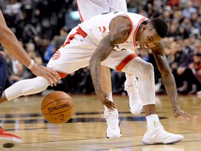 Toronto Raptors guard Delon Wright against the New Orleans Pelicans on Nov. 9, 2017