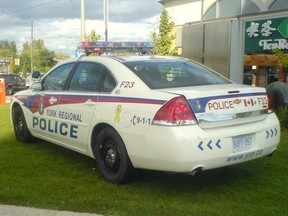 York Regional Police  cruiser.