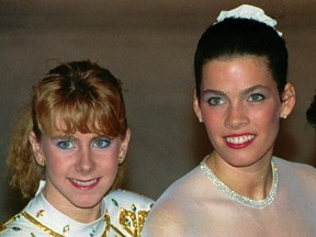 Tonya Harding and Nancy Kerrigan in the days before the infamous beatdown. A new movie tackles the drama.