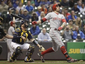 Cincinnati Reds' Joey Votto has a good shot at winning this year's Lou Marsh Award. (THE CANADIAN PRESS)