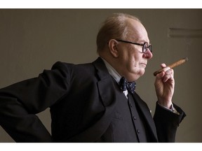 Gary Oldman stars as Winston Churchill in director Joe Wright's "Darkest Hour" in this undated handout photo. As he stepped into the role of Winston Churchill in "Darkest Hour," Gary Oldman says the intention was to create a film about a pivotal period in the Second World War - reflections on a historic event with modern-day resonance. (THE CANADIAN PRESS/HO - Focus Features, Jack English)