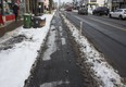 Bloor St. bike lanes are a bust in the cold.