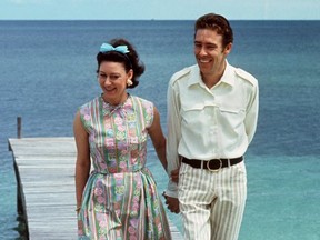 Princess Margaret and her husband Lord Snowdon in the Caribbean in the 1960s.