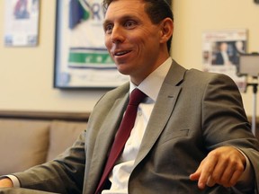 Patrick Brown is pictured during a one-on-one interview with the Toronto Sun on Dec. 18, 2017.