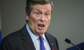 Toronto Mayor John Tory. (Ernest Doroszuk, Toronto Sun)