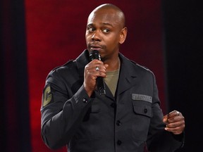 Dave Chappelle performs to a sold out crowd onstage at the Hollywood Palladium on March 25, 2016 in Los Angeles, California.