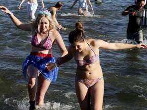 Last year about 800 participants braved the cold waters of Lake Ontario for the annual Polar Bear Dip in support of World Vision on Sunday, Jan. 1, 2017.