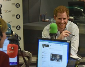 Prince Harry takes the chair as guest editor of the popular BBC Radio 4 show, Today. GETTY IMAGES