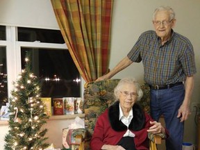 In this Facebook photo, Herbert and Audrey Goodine of Perth-Andover, N.B. celebrate Christmas at a home before being separated by officials.