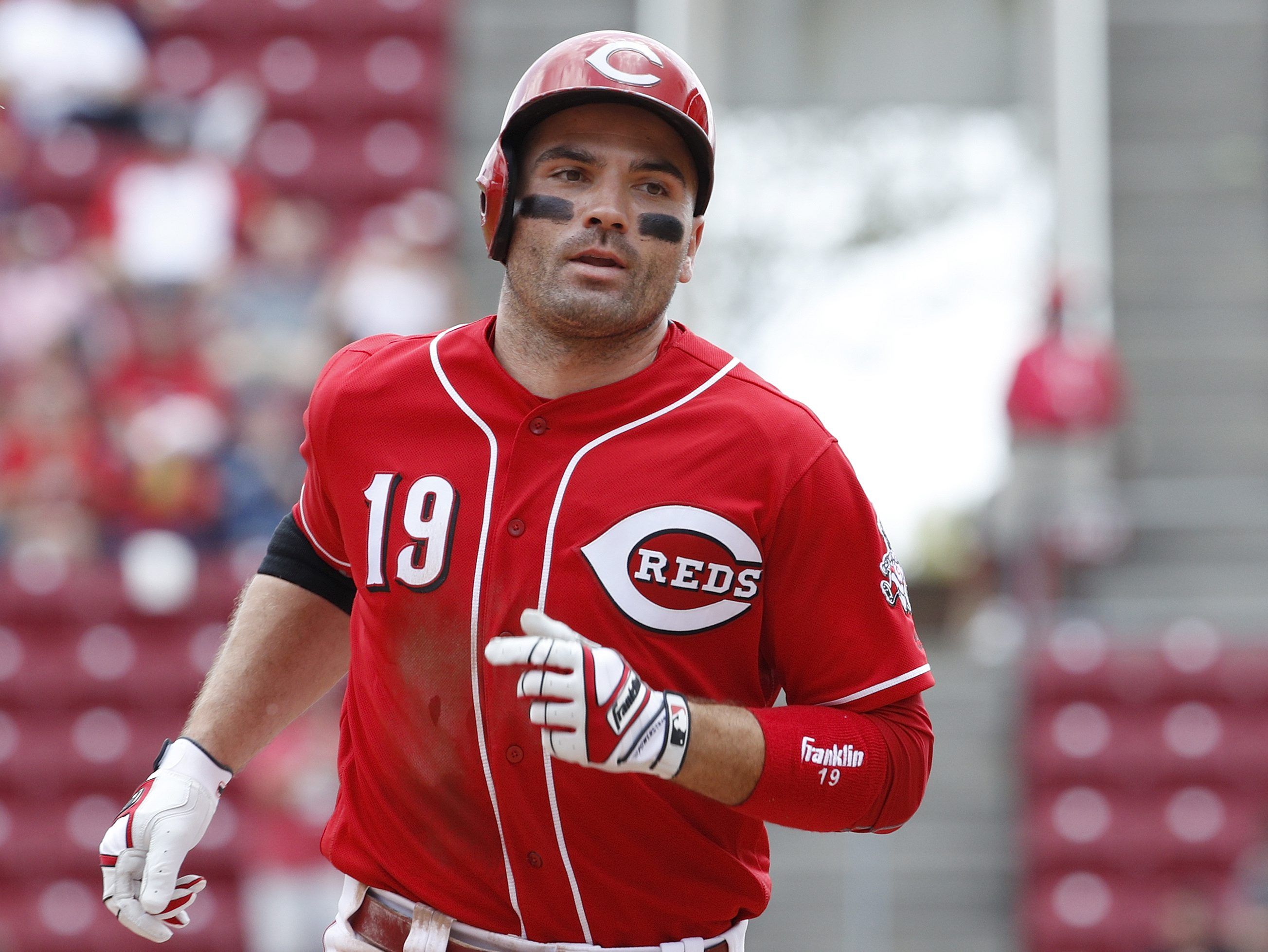 31 August 2016: Cincinnati Reds First base Joey Votto (19) during