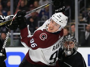Mikko Rantanen of the Colorado Avalanche has the most improved points-per-game numbers of and of last year's top dozen rookie scorers. (Photo by Sean M. Haffey/Getty Images)
