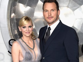 Chris Pratt filed for divorce from Anna Faris on December 1, 2017. The couple announced their separation in August. WESTWOOD, CA - DECEMBER 14: Actors Anna Faris (L) and Chris Pratt attend the premiere of Columbia Pictures' "Passengers" at Regency Village Theatre on December 14, 2016 in Westwood, California. (Matt Winkelmeyer/Getty Images)