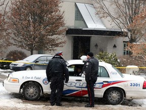 Toronto Police on scene after billionaire couple Barry and Honey Sherman were found dead in North York mansion in Toronto on December 15, 2017.