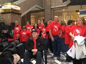 Members of the Schaghticoke Tribe in Connecticut appear in court on May 9, 2017.