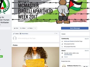 Facebook page for McMaster's Solidarity for Palestinian Human Rights group