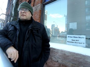 Larry McKay, who is staying at a 24-hour-winter respite in Toronto, is pictured on Tuesday, December 26, 2017. Dave Abel/Toronto Sun
