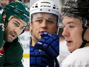 Daniel Winnik, Morgan Rielly and Curtis Lazar (GETTY IMAGES/POSTMEDIA)