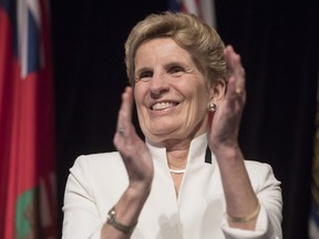 Ontario Premier Kathleen Wynne attends the Confederation of Tomorrow 2.0 Conference in Toronto on Tuesday December 12, 2017. THE CANADIAN PRESS/Chris Young