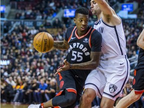 Toronto Raptors' Delon Wright against the Brooklyn Nets on Dec. 15, 2017
