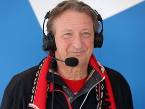 Ottawa Senators owner Eugene Melnyk talking on the radio on April 15, 2017