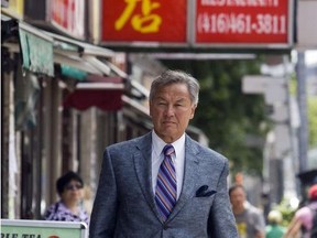 Veteran Toronto politician, businessman and public servant Gordon Chong takes a stroll in Chinatown.