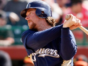 Gregg Zaun with the Milwaukee Brewers in 2010 (THE CANADIAN PRESS)