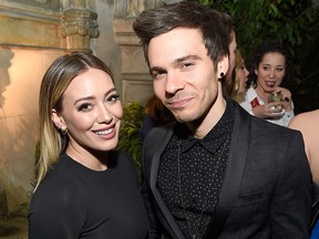 Hilary Duff (L) and musician Matthew Koma attend the Entertainment Weekly Celebration of SAG Award Nominees sponsored by Maybelline New York at Chateau Marmont on January 28, 2017 in Los Angeles, California. (Photo by Matt Winkelmeyer/Getty Images for Entertainment Weekly)