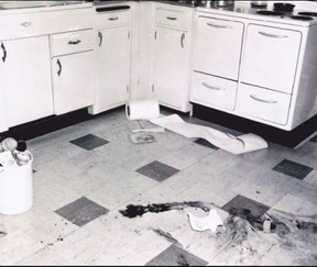 The daughter of Joan Risch believed the kitchen had been freshly painted. It was her mother’s blood. MSP