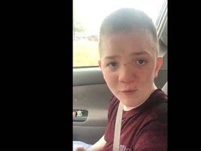 Kimberly Jones's video of her son recounting how he was bullied at school has prompted a wave of support from professional athletes and celebrities. (Facebook)