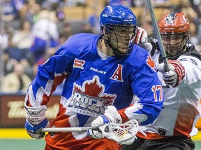 Stephan Leblanc was traded by the Toronto Rock to the New England Black Wolves on Dec. 20, 2017. (ERNEST DOROSZUK/Toronto Sun files)