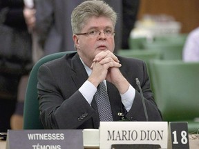 Ethics Commissioner Mario Dion is shown in Ottawa on December 13, 2011.
