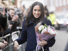Meghan Markle in Nottingham, England in December. GETTY IMAGES