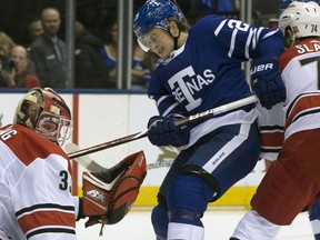 William Nylander of the Toronto Maple Leafs against the Carolina Hurricanes on Dec. 19, 2017