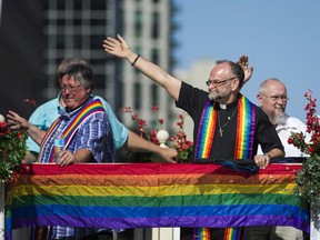 Rev. Brent Hawkes at Toronto's Pride parade held in downtown Toronto, Ont.   on Sunday July 3, 2016. Ernest Doroszuk/Toronto Sun/Postmedia Network