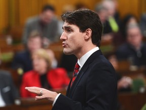 Prime Minister Justin Trudeau responds to a question during question period in the House of Commons on Parliament Hill in Ottawa on Wednesday, Dec. 13, 2017. THE CANADIAN PRESS/Sean Kilpatrick