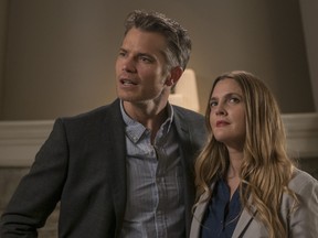 Timothy Olyphant and Drew Barrymore star in Netflix's "Santa Clarita Diet." (Saeed Adyani/Netflix)