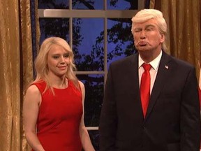 Alec Baldwin plays U.S. President Donald Trump in a Dickens-inspired sketch on 'Saturday Night Live.'