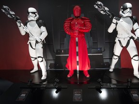 local fans are getting a first look at characters from the film as Star Wars: The Last Jedi – The Toronto Exhibit opens at 277 Queen St. W. (CRAIG ROBERTSON/TORONTO SUN)
