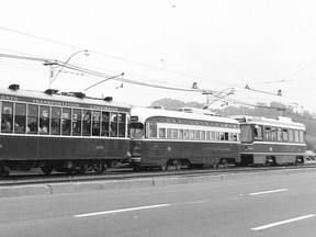 Trolley Slide - Toronto TTC #4000 CLRV LRV Streetcar 1979 Long Branch Loop
