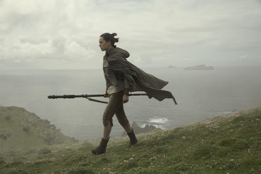 Star Wars: The Last Jedi..Rey (Daisy Ridley)..Photo: David James..©2017 Lucasfilm Ltd. All Rights Reserved.