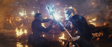 Star Wars: The Last Jedi

L to R: Finn (John Boyega) battling Captain Phasma (Gwendoline Christie)

Photo: Lucasfilm Ltd. 

© 2017 Lucasfilm Ltd. All Rights Reserved.