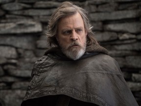 Mark Hamill in a scene from "Star Wars: The Last Jedi."