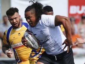 Toronto Wolfpacks Fuifui Moimoi in the first half of the English rugby league Kingstone Press League 1 in Toronto on Saturday July 15, 2017. Jack Boland/Toronto Sun